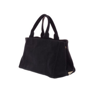 Prada Tote Bag Canvas Black Canapa